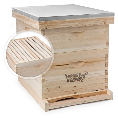 Beehive 20 Frame Complete Box Kit (10 Deep-10 Medium) Langstroth Beekeeping - Picture 1 of 7