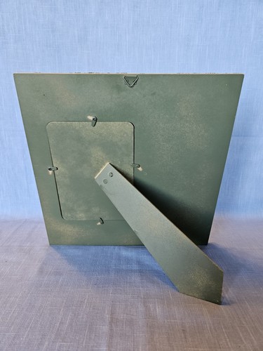 Hand Made Green Pottery Shard Collage Art Picture Frame ~4.5x6.5" Photo Area - Picture 10 of 10