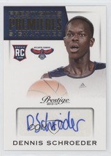 2013 Panini Prestige Prestigious Premieres Signatures Dennis Schroder Auto 11zi