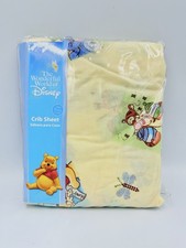 VTG Disney Winnie the Pooh Fitted Crib Sheet Baby Bedding Tigger Piglet NEW