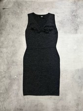 DOLCE & GABBANA Grey Alpaca Wool Knit Bodycon Sleeveless Dress Women's Size M