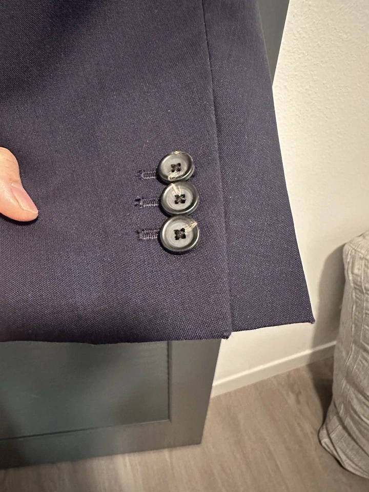 AUTÉNTICO UNIFORME LOUIS VUITTON AZUL MARINO CHAQUETA SLIM BLAZER HOMBRE 50 Foto 4 de 4