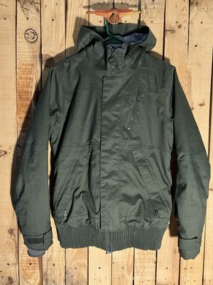 Foursquare Outerwear Snowboard Jacket Gear Green Men s Medium Microshield