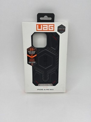 UAG Monarch Pro MagSafe Case For iPhone 16 Pro Max 6.9'' Carbon Fiber Black/Red