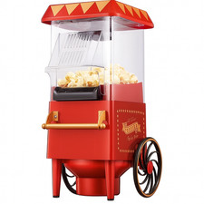 Carnival Popcorn Maker Machine Electric Red Hot Air Popcorn Fat Free Machine
