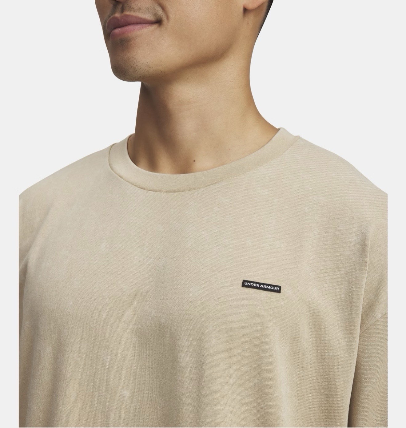 Under Armour Shirt Mens XL Heavyweight Oversized Logo Acid Wash Short Sleeve thumbnail 3