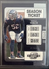 2021 Panini Contenders Optic - Season Ticket Khalil Mack #53