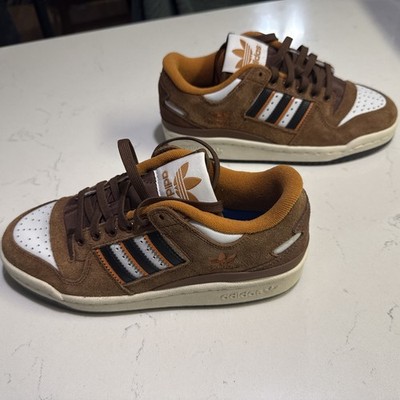 adidas Originals Men s 6.5 Forum 84 Low ADV Crystal White Brown Orange JP6076