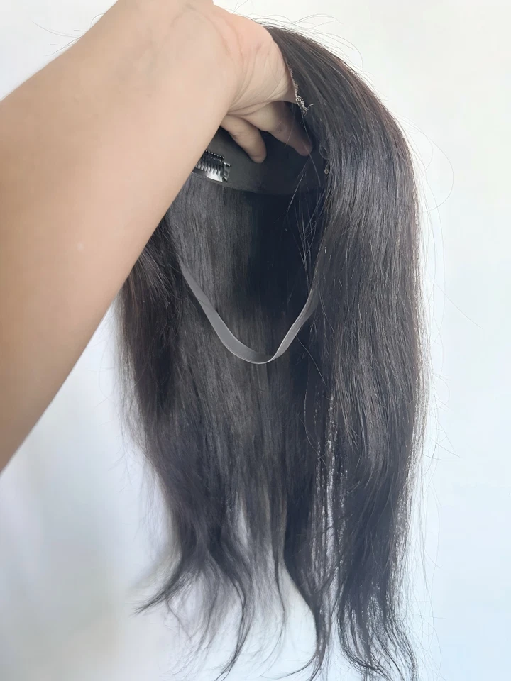 5.5英寸X6.3英寸横跨花边前盖100%人类发饰带12~18 — 第 3/4 张图片