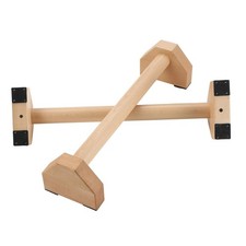 PELLOR Push-ups Bar Wooden Press-up Support Stand I-shaped Anti-slip Indoor and