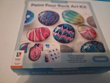 ROCK ART Painting - Craft Maker Paint Pour Rock Art Kit Design Your Own Pebbles