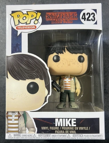 Funko POP! TV Stranger Things Mike Wheeler (w/ Walkie Talkie) #423 * Damaged Box