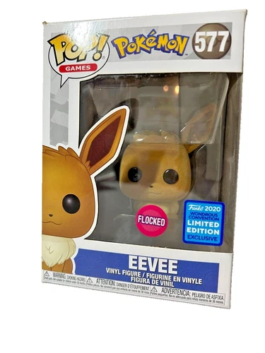 Funko Pop! Vinyl: Pokémon - Eevee (Flocked) - WonderCon Hot Topic (Exclusive)...