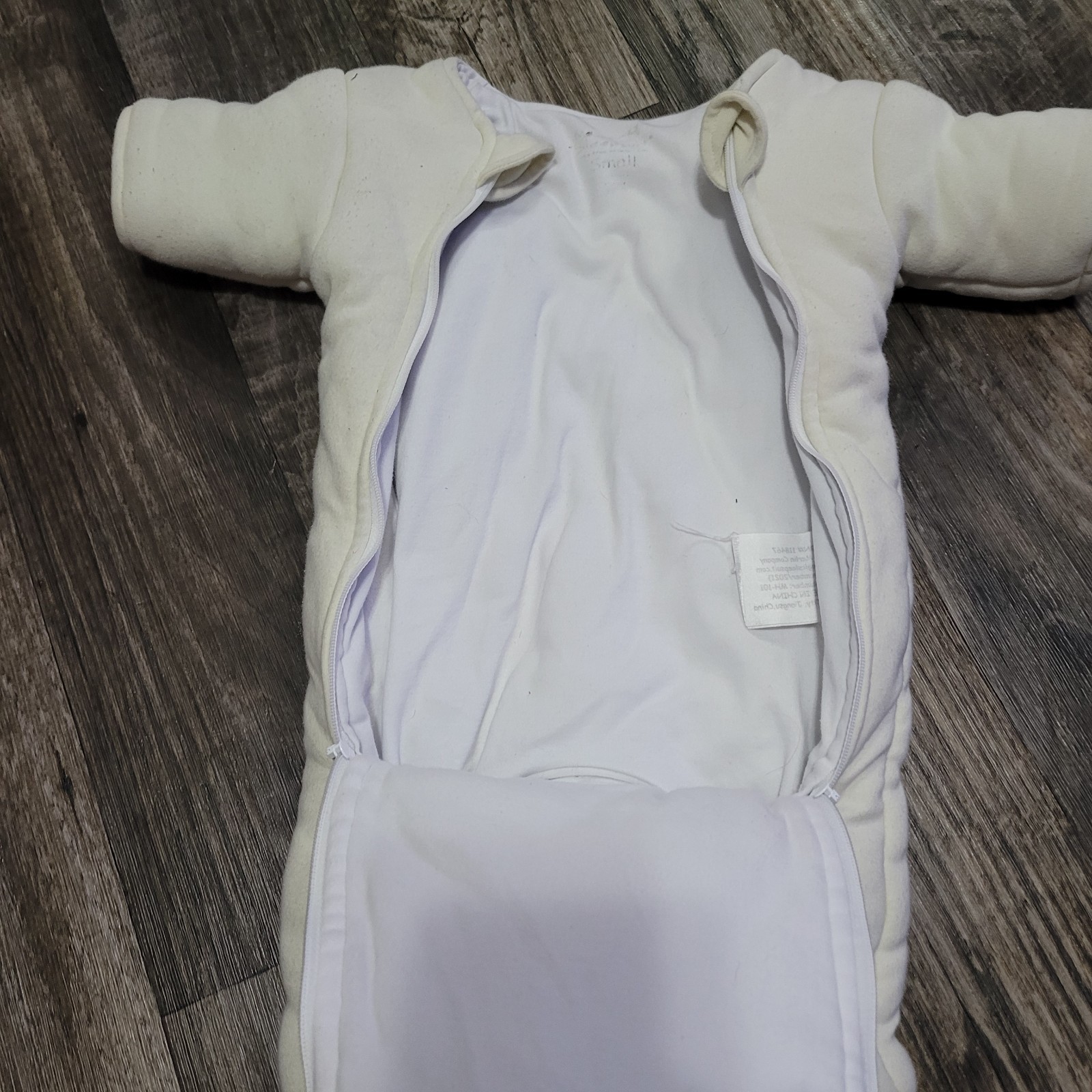 Baby Merlin's Magic Sleepsuit Ivory unisex Small (3-6 Months) 12-18 pounds