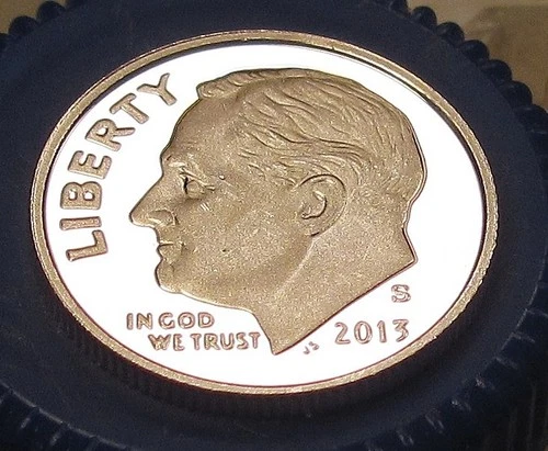 2013 S Gem ULTRA CAMEO Proof Dime EYE CANDY 90% Silver Blazing Luster #1218~ 2