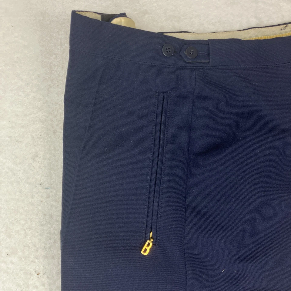 Pantalones de esquí olímpicos Bogner Alemania Occidental mezcla de lana azul marino con estribos talla: 36 cortos Foto 4 de 4
