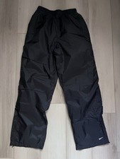 Y2K Vintage Nike Women  s S Lined Black Windbreaker Athletic Track Pants