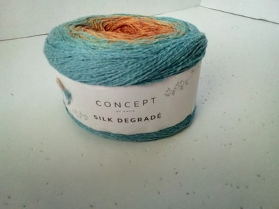 Katia-''Concept Silk Degrade'' 656yds-35%cotton, 35% silk,3% viscose (US#5-6)