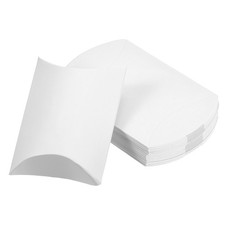 Pillow Boxes, 100Pcs Wedding Gift Boxes 3.5 x 2.6 Inch for Wedding White