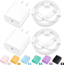 iPhone Charger Fast Charging,2Pack 20W Type C Fast Charger Block with 10FT 6FT