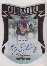 2016 Panini Preferred Color Guard 13/49 CJ Fiedorowicz #251 Auto 0v1