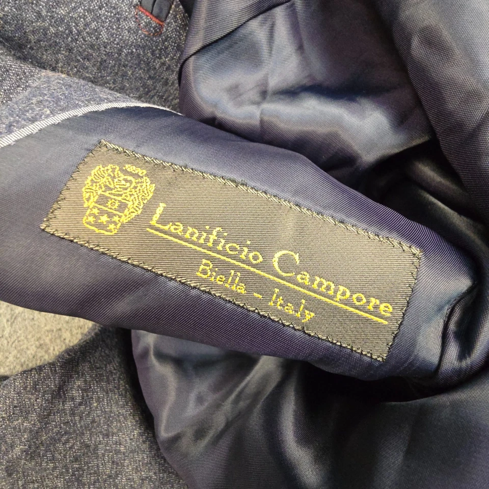 Rodd & Gunn Jacket mens XSMALL blue wool button Long Sleeve italian Size XS - Image 4 of 4