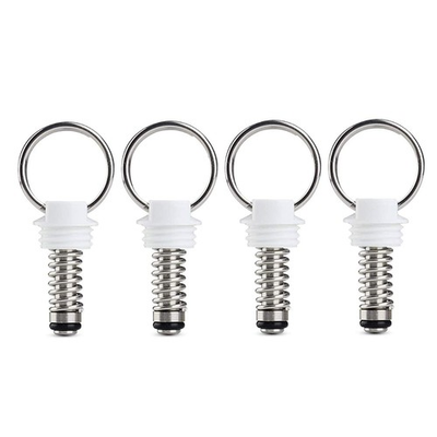 #ad 4 PCS Corny Keg Pressure Relief Valve Plastic Ball Lock Lid Replacement Kit $16.61