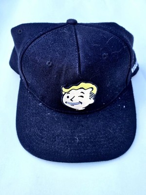 Fallout Vault Boy 2016 Hat Black Cap Vault-Tec Snapback Flat Bill