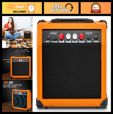 20W Electric Guitar Amplifier with Built-in Speaker, Headphone