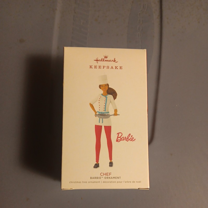2018 Hallmark Keepsake Ornament Chef Barbie