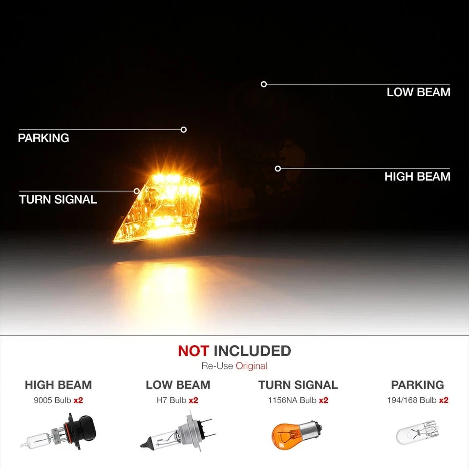 For 00-05 Toyota Celica GT GTS JDM Crystal Black Front Headlights Lamps Assembly - Image 3 of 4