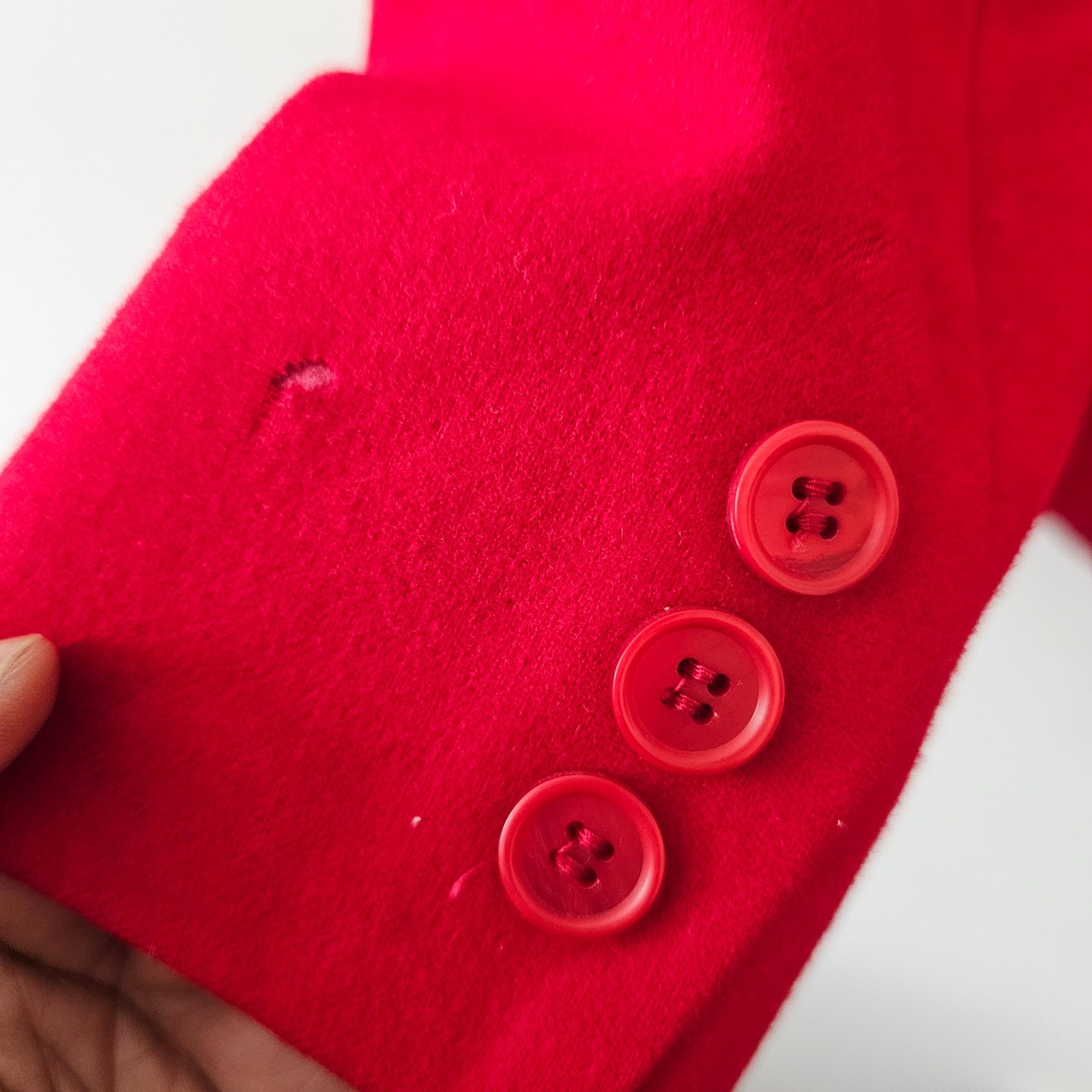 Pendleton Vintage Red Virgin Wool Two Button Blaz… - image 6