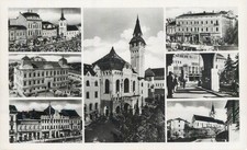 B586 Romania Transylvania Targu Mures multi views photographic postcard 1940s