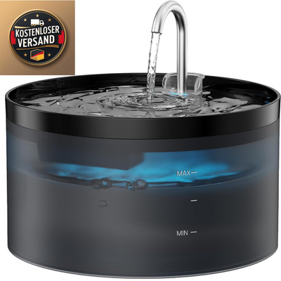 BEMOONY Katzenbrunnen 3,2L Leise Pumpe Tiefenfilter