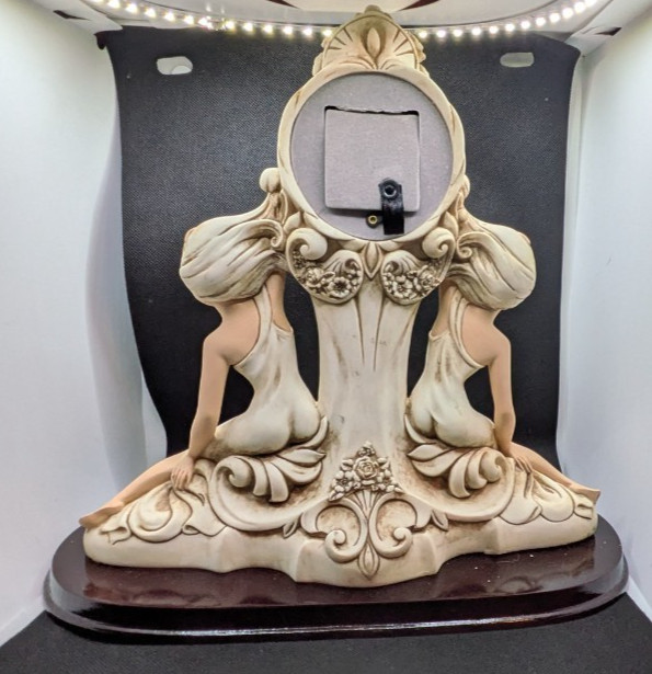 OK Collection 2 Women Art Nouveau Mantel Clock