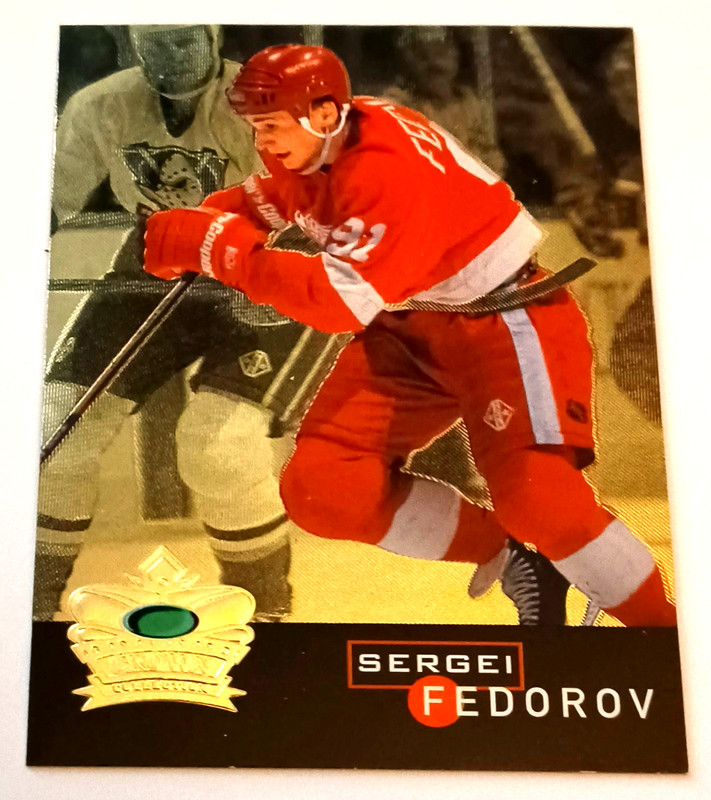 1995-96 SERGEI FEDOROV Gold International Crown Collection Red Wings Parkhurst