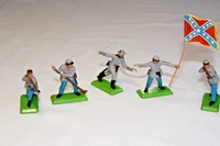 Britains Deetail American Civil War 5 Confederate Troops 1971