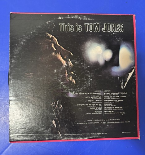 Tom Jones This Is Tom Jones Vinyl LP Record Album Parrot London PAS 71028 1969 - Picture 3 of 3