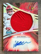 2025 Bowman U Best Isaac Brown Game Used Jumbo Patch Auto #JRA-IB