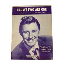 Till We Two Are One Sheet Music Georgie Shaw Tom Glazer Larry Billy Martin