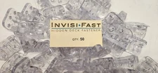 LOT of 50 Invisi Fast Hidden Deck Fasteners Treated Wood Compatible Hardwood