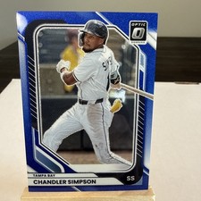 2026 Donruss FOTL Optic Blue Glitter Prizm Chandler Simpson 5/6  #29