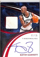 Kevin Garnett 2025 Immaculate Collection #SSS-KGA Sneaker Swatch Auto 01/10