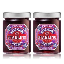 Hotel Starlino Maraschino Italian Cherries - 2 Pack | NET WT 14.1 OZ (400g)