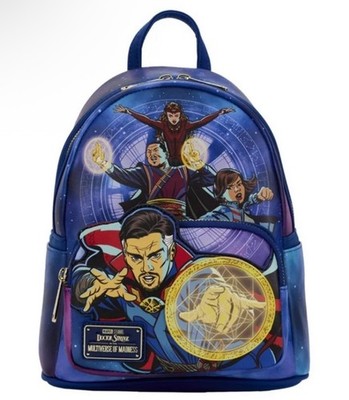 Loungefly Doctor Strange Multiverse of Madness Blue Purple  Backpack