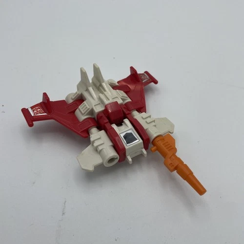 Original TRANSFORMERS G1 STRAFE Figure + Gun VINTAGE Hasbro COMPUTRON Toy