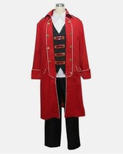 Kaizoku Sentai Gokaiger Gokai Red Captain Marvelous Uniform Cosplay Costume 