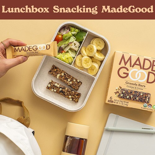 MadeGood Cookies and Creme Granola 6 Nut and Allergen Free Bars [Free Shipping] - Afbeelding 5 van 7