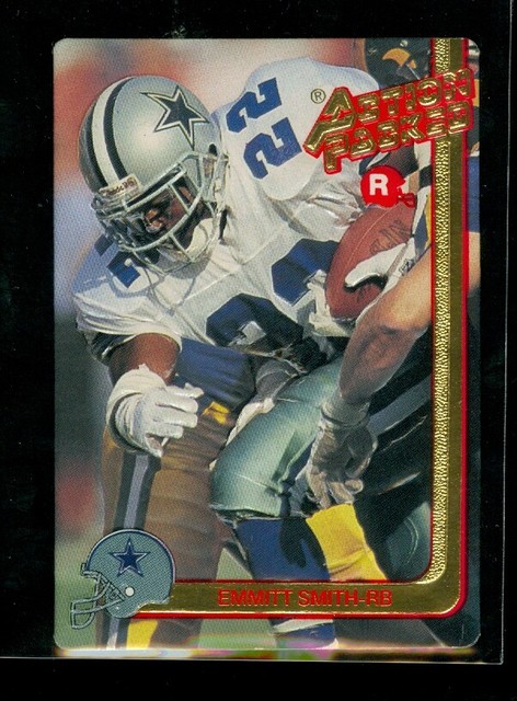 1991 ACTION PACKED EMMITT SMITH COWBOYS PROTOTYPE ROOKIE CARD NEAR MINT 