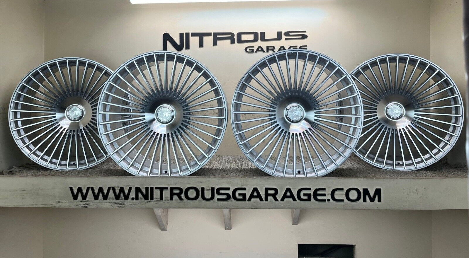 22 SILVER STAGGERED CONCAVE RF35 WHEELS MASERATI LEVANTE Q4 S GTS SQ4 2017-2024